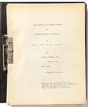 Seller image for [Screenplay]: All the Way Home for sale by Between the Covers-Rare Books, Inc. ABAA