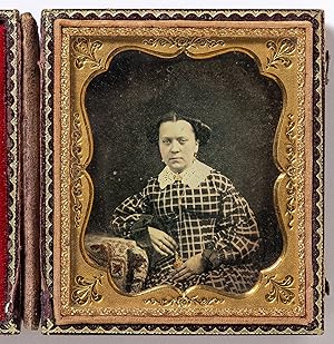 Seller image for [Daguerreotype]: Quarter Plate Portrait of a Young Woman Festooned with Gold Nugget Jewelry for sale by Between the Covers-Rare Books, Inc. ABAA