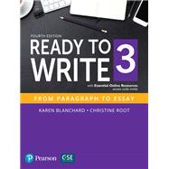 Image du vendeur pour Ready to Write 3 with Essential Online Resources mis en vente par eCampus