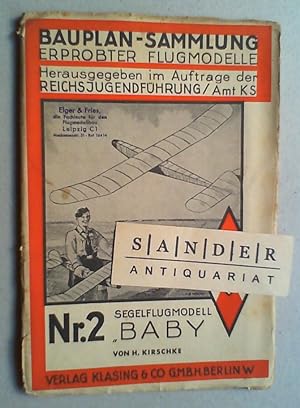 Segelflugmodell Baby. Hg. im Auftrage der Reichsjugendführung.