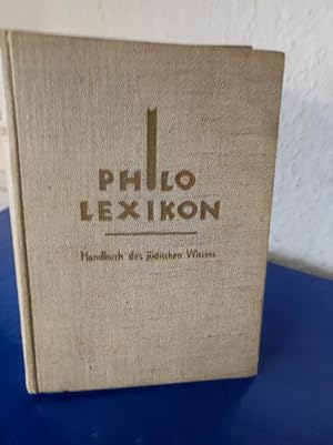 Seller image for Philo-Lexikon Handbuch des jdischen Wissens for sale by Bchersammelservice Steinecke