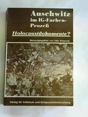 Seller image for Auschwitz im IG-Farben Proze - Holocaust-Dokumente? for sale by Celler Versandantiquariat