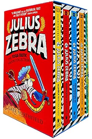 Bild des Verkufers fr Julius Zebra Series The Toga-Tasic 5 Books Collection Box Set by Gary Northfield (Rumble with the Romans, Bundle with the Britons, Entangled with the Egyptians & MORE!) zum Verkauf von WeBuyBooks