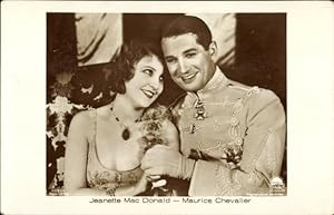 Immagine del venditore per Ansichtskarte / Postkarte Schauspieler Maurice Chevalier und Jeanette MacDonald, Portrait - Ross 4981/1 venduto da akpool GmbH