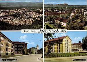 Immagine del venditore per Ansichtskarte / Postkarte Geretsried in Oberbayern, Panorama, Altenwohnheim, J. S. Bach-Strae venduto da akpool GmbH