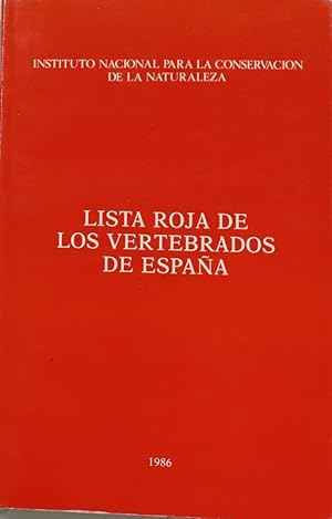 Immagine del venditore per Lista roja de los vertebrados de Espaa venduto da Librera Alonso Quijano