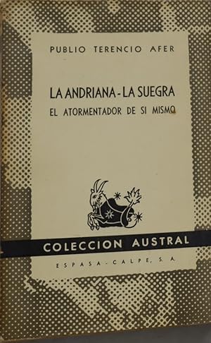 Seller image for La Andriana-La suegra for sale by Librera Alonso Quijano