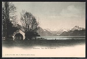 Ansichtskarte Luzern, Tribschen, Lac des IV Canton um 1900