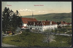 Ansichtskarte Sursee, Blick auf das Kapuziner-Kloster