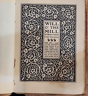 Bild des Verkufers fr Will o' the Mill (Roycrofters) zum Verkauf von The Book House, Inc.  - St. Louis