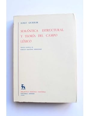 Imagen del vendedor de Semntica estructural y teora del campo lxico a la venta por LIBRERA SOLAR DEL BRUTO