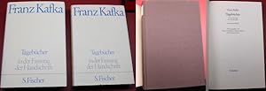Seller image for Franz Kafka Tagebcher in der Fassung der Handschrift Text,- und Kommentarband for sale by Antiquariat im OPUS, Silvia Morch-Israel