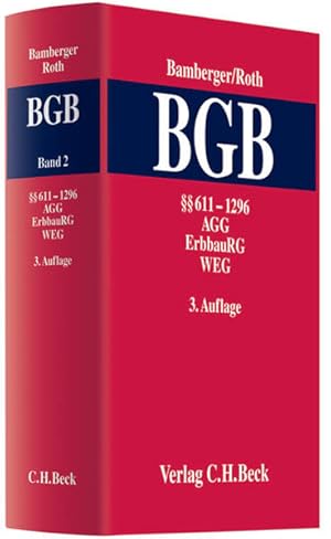 Immagine del venditore per Brgerliches Gesetzbuch: Kommentar zum Brgerlichen Gesetzbuch Band 2:  611 - 1296, AGG, ErbbauRG, WEG venduto da Studibuch