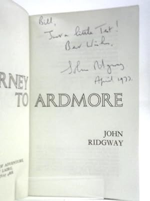Bild des Verkufers fr Journey to Ardmore zum Verkauf von World of Rare Books