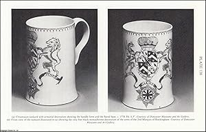 Imagen del vendedor de A Creamware Tankard Enamelled with The Arms of The Second Marquis of Rockingham. An original article from the English Ceramic Circle, 1986. a la venta por Cosmo Books