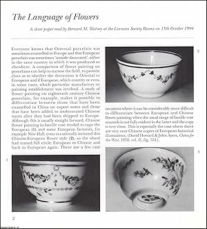 Immagine del venditore per The Language of Flowers. An original article from the English Ceramic Circle, 1996. venduto da Cosmo Books