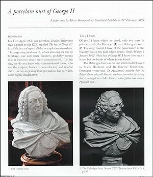 Seller image for A Porcelain Bust of George II. An original article from the English Ceramic Circle, 2009. for sale by Cosmo Books