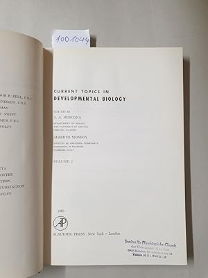 Seller image for Current Topics In Developmental Biology : Volume 3 : for sale by Versand-Antiquariat Konrad von Agris e.K.