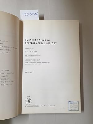 Seller image for Current Topics In Developmental Biology : Volume 7 : for sale by Versand-Antiquariat Konrad von Agris e.K.