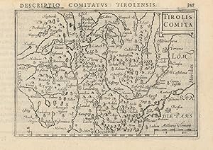 Descriptio Comitatus Tirolensis / Tirolis Comita [The County of Tyrol]