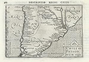 Descriptio Regni Chili / Chili et Patagonum regio [The Kingdom of Chile; Patagonia & Argentina]