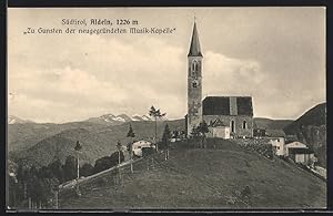 Bild des Verkufers fr Cartolina Aldein, Ansicht der Kirche, neugegrndete Musik-Kapelle zum Verkauf von Bartko-Reher