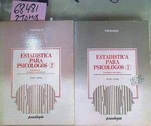 Image du vendeur pour Estadstica para psiclogos 2 tomos-1 Estadistsca Descriptiva- 2 Probalidad. Estadistica Inferencia mis en vente par Almacen de los Libros Olvidados