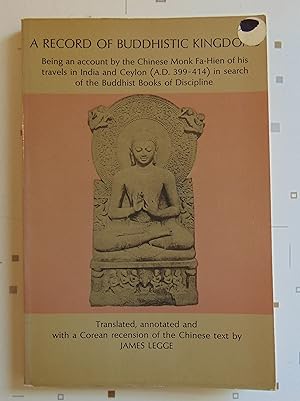 Seller image for A Record of Buddhistic Kingdoms for sale by Approximations