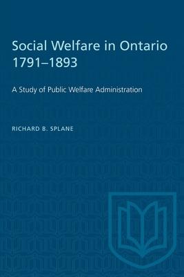 Seller image for SOCIAL WELFARE IN ONTARIO 1791-1893 for sale by moluna