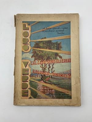 Bild des Verkufers fr L'oro verde (Che cosa sono gli Erbai Biologico-dinamici?) zum Verkauf von Coenobium Libreria antiquaria