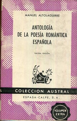 Bild des Verkufers fr Antologa de la poesa romntica espaola zum Verkauf von Rincn de Lectura