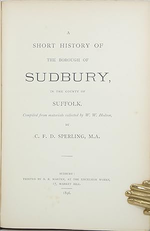 Hodson's History of the Borough of Sudbury, in the County of Suffolk