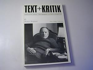 Bild des Verkufers fr Text + Kritik 43 : Thomas Bernhard zum Verkauf von Antiquariat Fuchseck