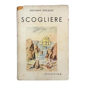 Giovanni Descalzo - Scogliere 1940 - Firma e dedica dell'Autore