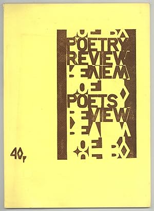 Immagine del venditore per Poetry Review - Volume 66, Number 1, 1975 venduto da Between the Covers-Rare Books, Inc. ABAA