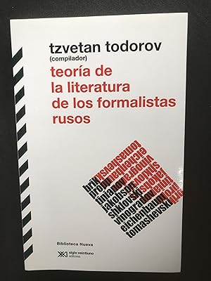 Imagen del vendedor de Teora de la literatura de los formalistas rusos a la venta por Vrtigo Libros