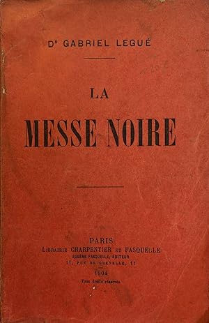 Seller image for La Messe Noire. for sale by Librera Anticuaria Antonio Mateos