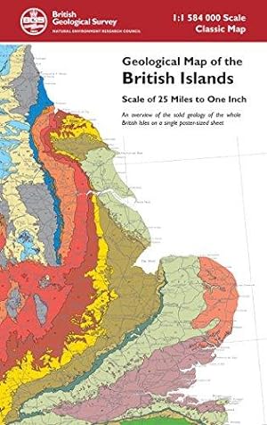 Bild des Verkufers fr Geological Map of the British Islands - An overview of the bedrock geology of the whole British Isles on a single poster-sized sheet zum Verkauf von WeBuyBooks