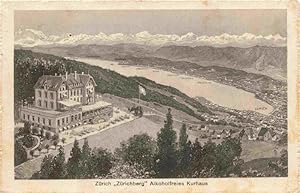 Postkarte Carte Postale 13974720 ZueRICH ZH Zuerichberg Alkoholfreies Kurhaus Alpenpanorama aus d...
