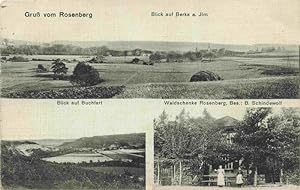 Postkarte Carte Postale 73974153 Berka Bad Ilm Thueringen Panorama Blick vom Rosenberg Buchfart W...
