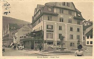 Postkarte Carte Postale 13974269 Ennet-Baden Ennetbaden AG Hotel Post