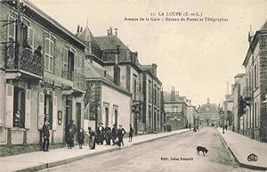 Postkarte Carte Postale 13974638 La Loupe 28 Eure-et-Loir Avenue de la Gare Bureau de Postes et T...