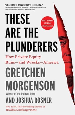 Seller image for These Are the Plunderers : How Private Equity Runs and Wrecks America for sale by GreatBookPrices