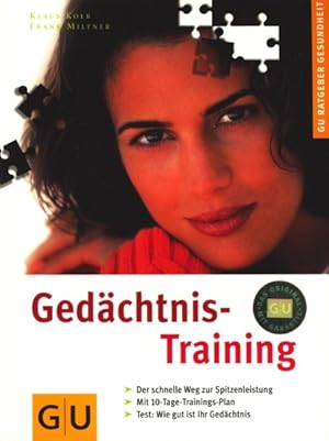 Imagen del vendedor de GU Ratgeber Gesundheit ~ Gedchtnis-Training. a la venta por TF-Versandhandel - Preise inkl. MwSt.