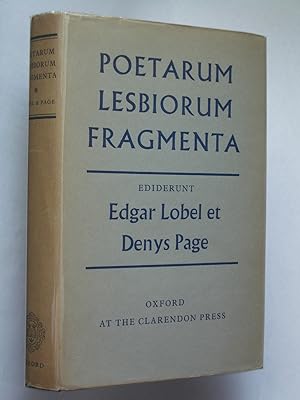 Imagen del vendedor de Poetarum Lesbiorum Fragmenta a la venta por Bookworks [MWABA, IOBA]