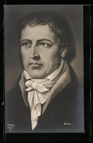 Image du vendeur pour Ansichtskarte Portrait des Philosophen Georg Wilhelm Friedrich Hegel mis en vente par Bartko-Reher