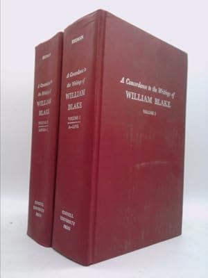 Bild des Verkufers fr A Concordance to the Writings of William Blake In Two Volumes. Volumes I and II zum Verkauf von ThriftBooksVintage