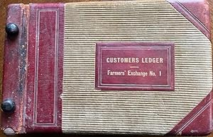 1921-1928 Orosi California Area "Customers Ledger Farmers' Exchange No. 1."