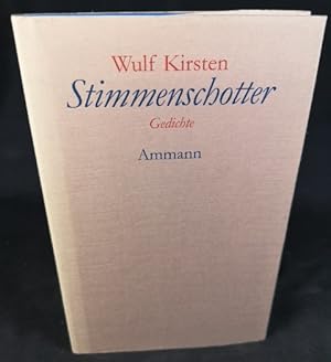 Bild des Verkufers fr Stimmenschotter Gedichte 1987 - 1992 zum Verkauf von ANTIQUARIAT Franke BRUDDENBOOKS