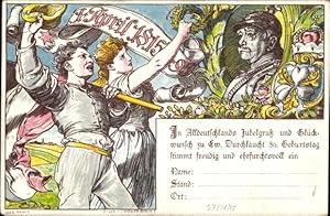 Ganzsache Ansichtskarte / Postkarte Fürst Otto von Bismarck, 80. Geburtstag 1 April 1895 - PP 10 C 1